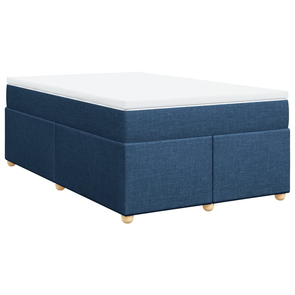 Boxspring met matras stof blauw 120x200 cm is nu te koop bij PeponiXL, paradijselijk wonen!