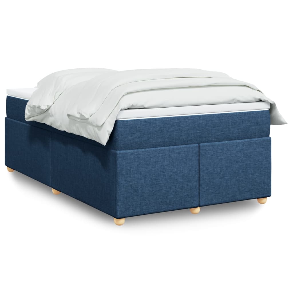 Boxspring met matras stof blauw 120x200 cm is nu te koop bij PeponiXL, paradijselijk wonen!