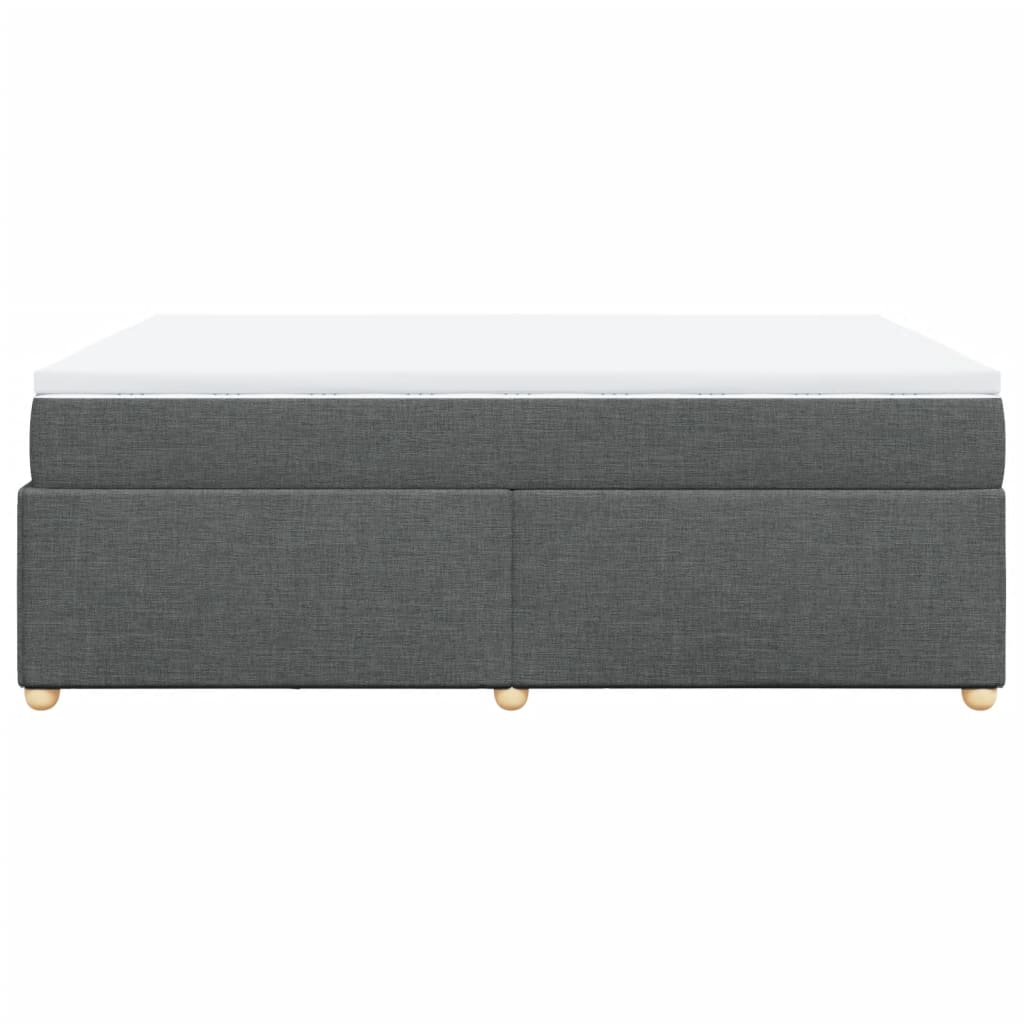Boxspring met matras stof donkergrijs 140x190 cm is nu te koop bij PeponiXL, paradijselijk wonen!