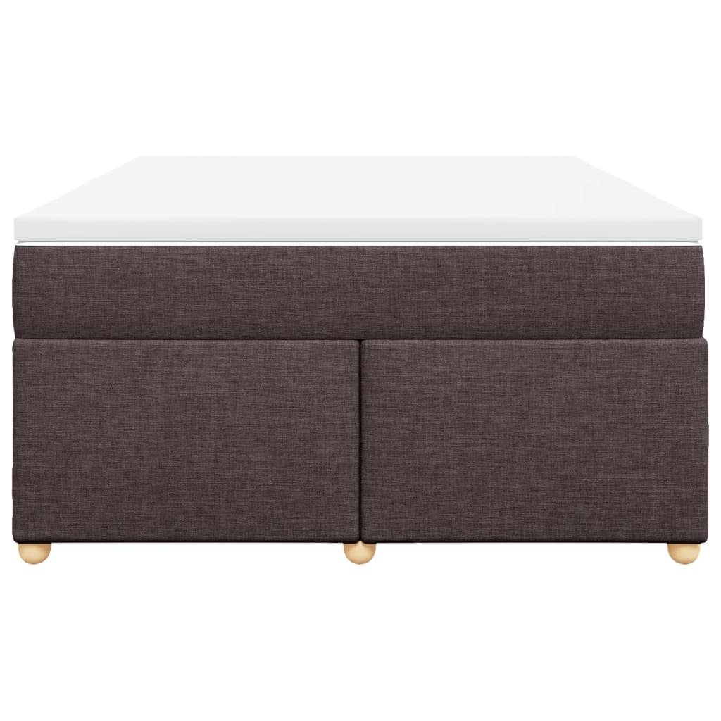 Boxspring met matras stof donkerbruin 140x190 cm is nu te koop bij PeponiXL, paradijselijk wonen!