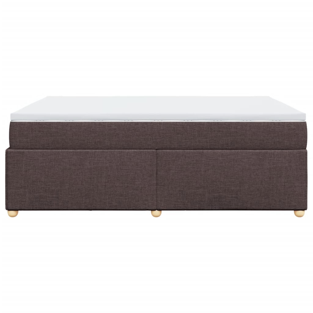 Boxspring met matras stof donkerbruin 140x190 cm is nu te koop bij PeponiXL, paradijselijk wonen!