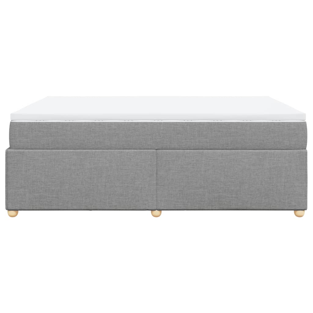 Boxspring met matras stof lichtgrijs 140x200 cm is nu te koop bij PeponiXL, paradijselijk wonen!