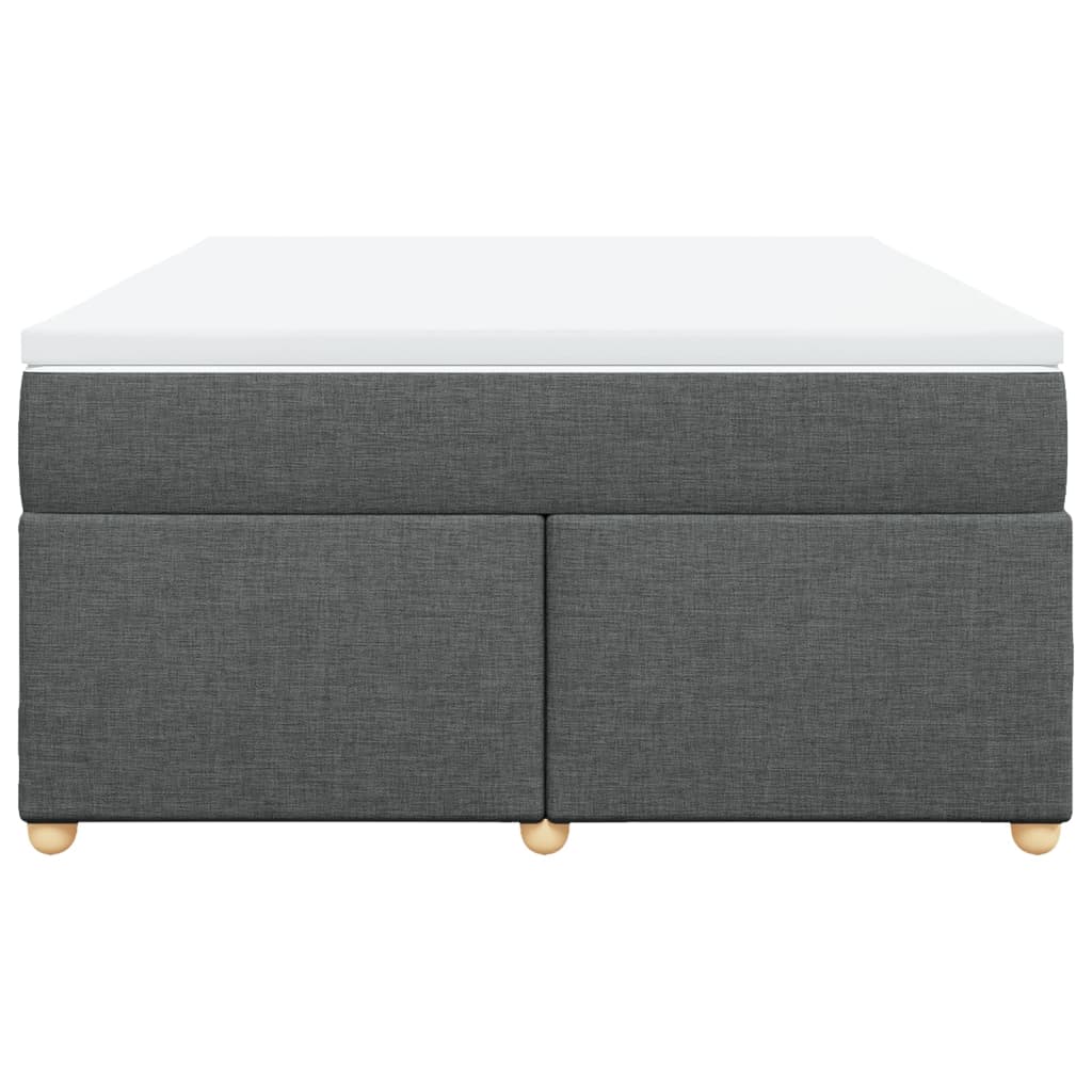 Boxspring met matras stof donkergrijs 140x200 cm is nu te koop bij PeponiXL, paradijselijk wonen!