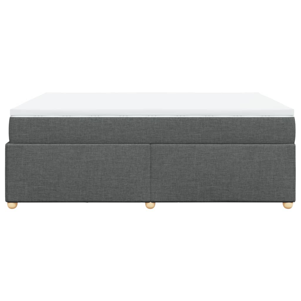 Boxspring met matras stof donkergrijs 140x200 cm is nu te koop bij PeponiXL, paradijselijk wonen!