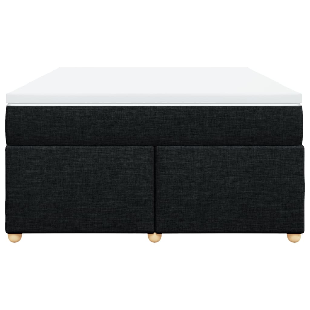 Boxspring met matras stof zwart 140x200 cm is nu te koop bij PeponiXL, paradijselijk wonen!