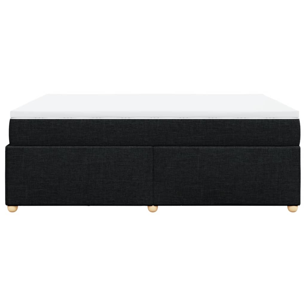 Boxspring met matras stof zwart 140x200 cm is nu te koop bij PeponiXL, paradijselijk wonen!