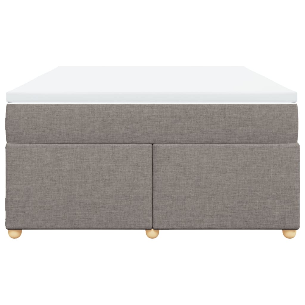 Boxspring met matras stof taupe 140x200 cm is nu te koop bij PeponiXL, paradijselijk wonen!