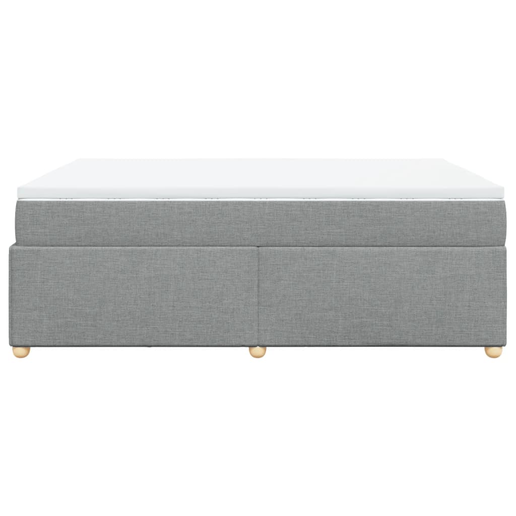Boxspring met matras stof lichtgrijs 160x200 cm is nu te koop bij PeponiXL, paradijselijk wonen!