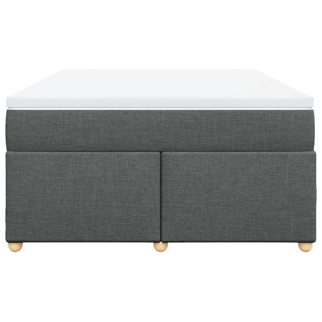 Boxspring met matras stof donkergrijs 160x200 cm is nu te koop bij PeponiXL, paradijselijk wonen!