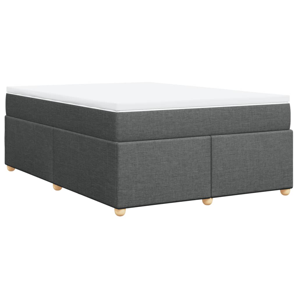 Boxspring met matras stof donkergrijs 160x200 cm is nu te koop bij PeponiXL, paradijselijk wonen!
