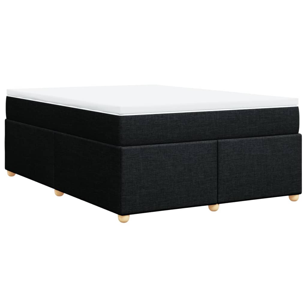 Boxspring met matras stof zwart 160x200 cm is nu te koop bij PeponiXL, paradijselijk wonen!