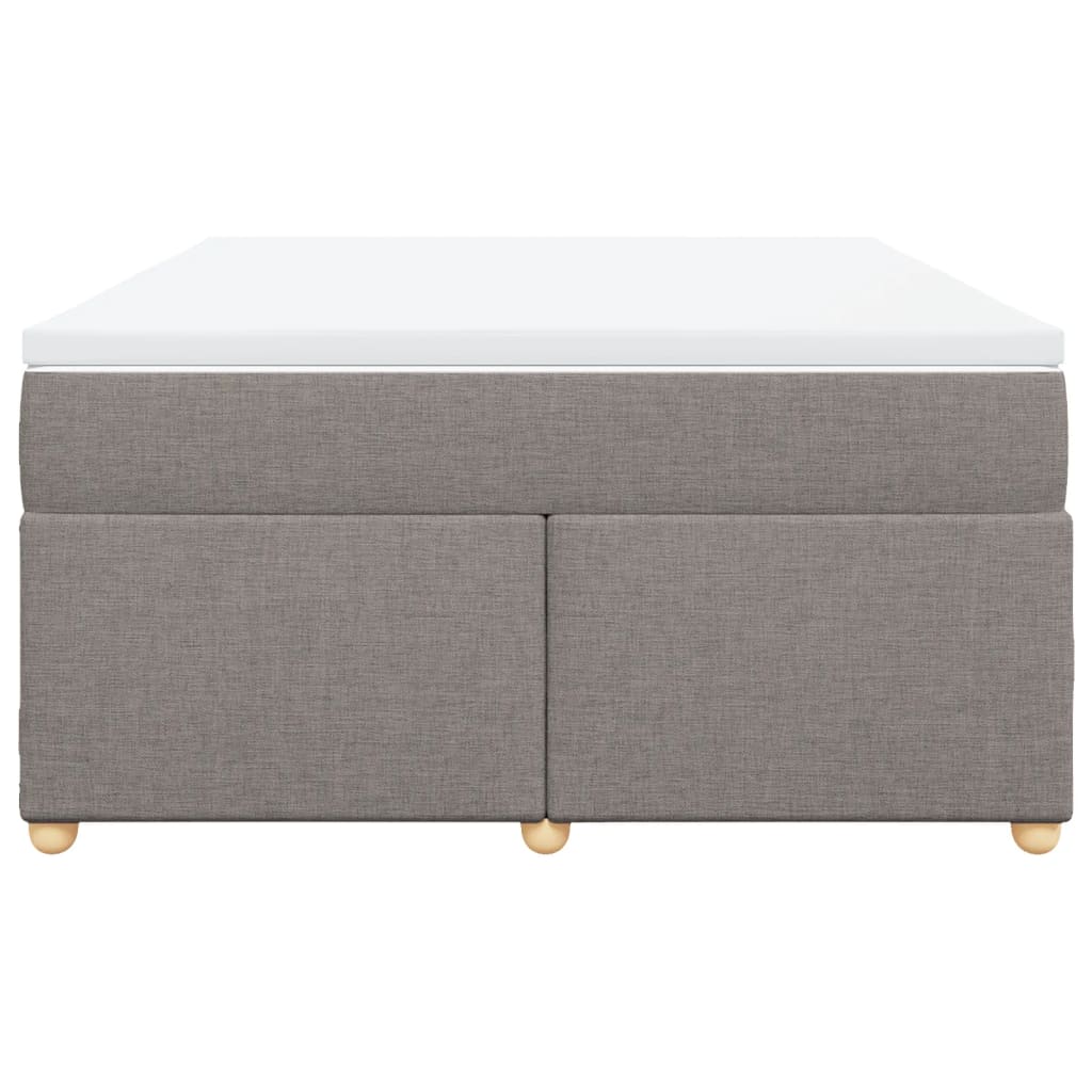 Boxspring met matras stof taupe 160x200 cm is nu te koop bij PeponiXL, paradijselijk wonen!
