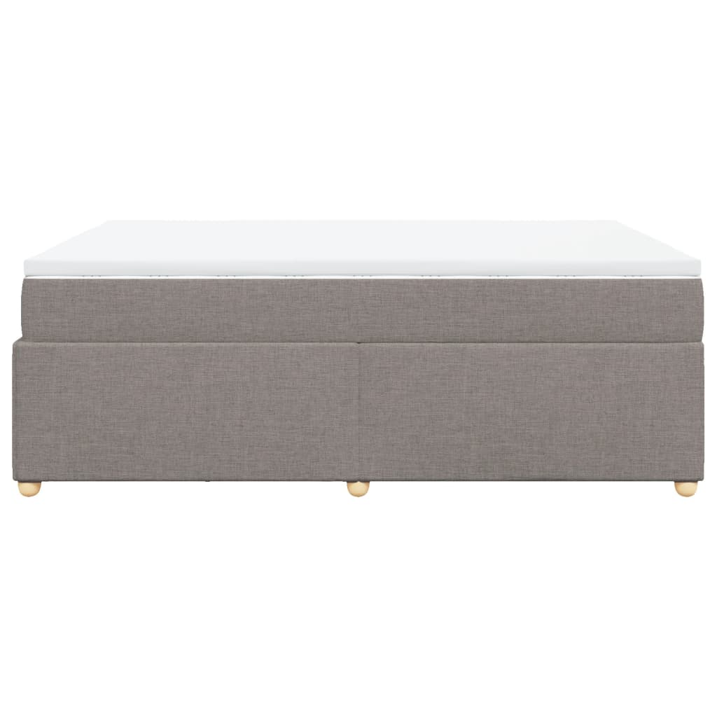 Boxspring met matras stof taupe 160x200 cm is nu te koop bij PeponiXL, paradijselijk wonen!