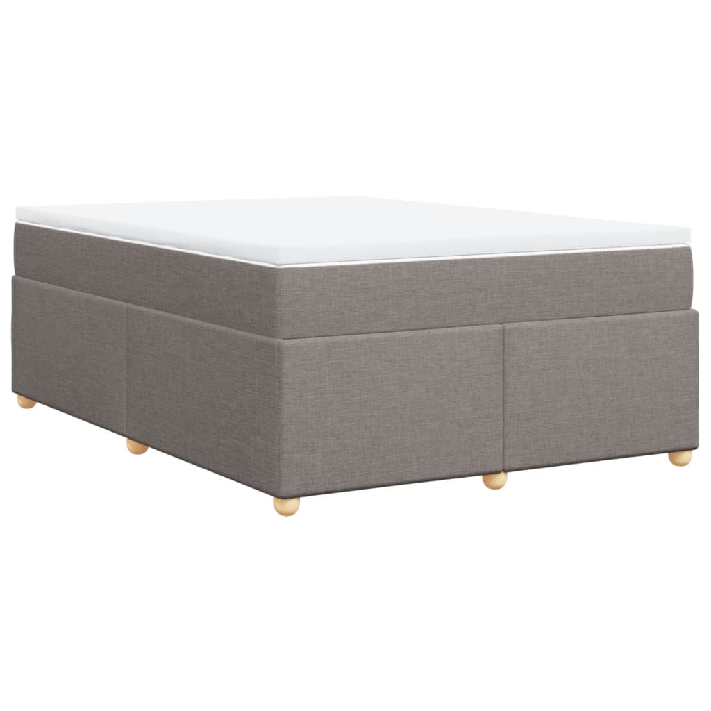 Boxspring met matras stof taupe 160x200 cm is nu te koop bij PeponiXL, paradijselijk wonen!