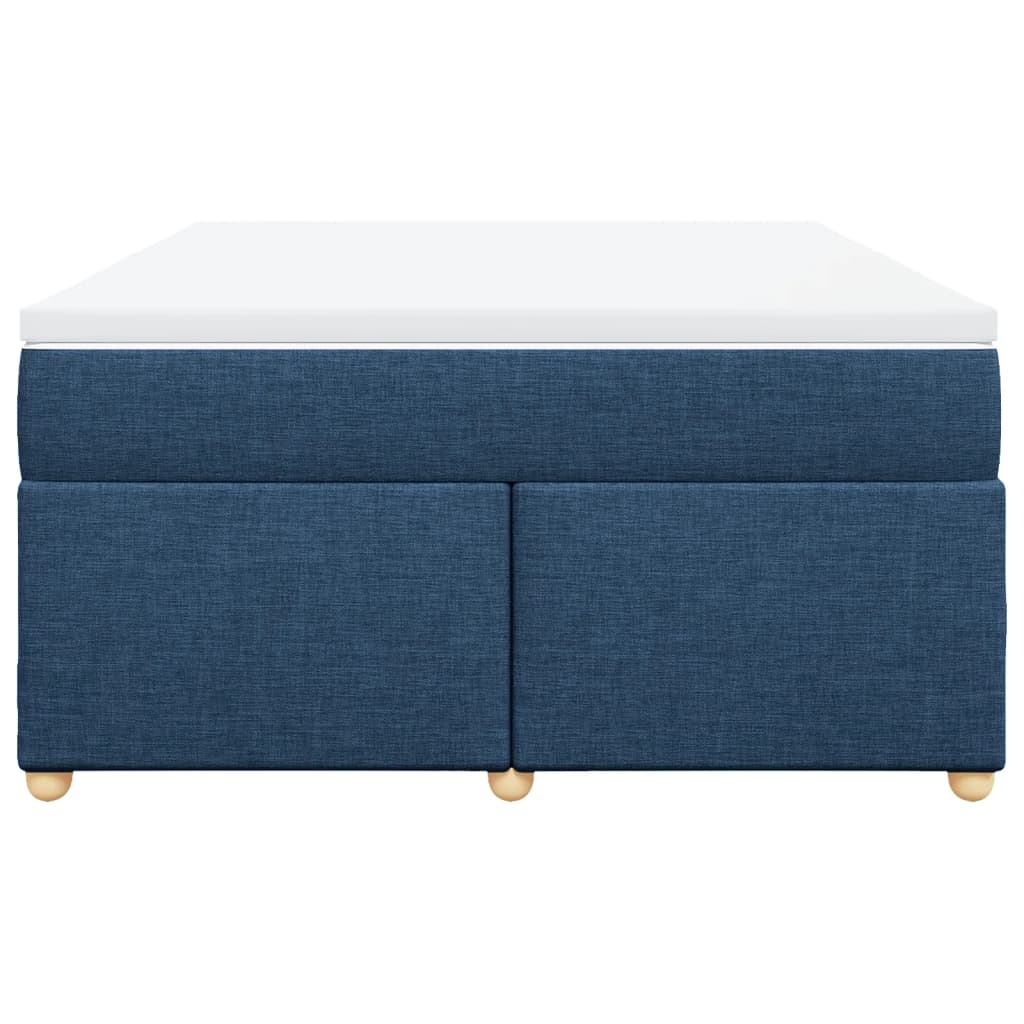 Boxspring met matras stof blauw 160x200 cm is nu te koop bij PeponiXL, paradijselijk wonen!
