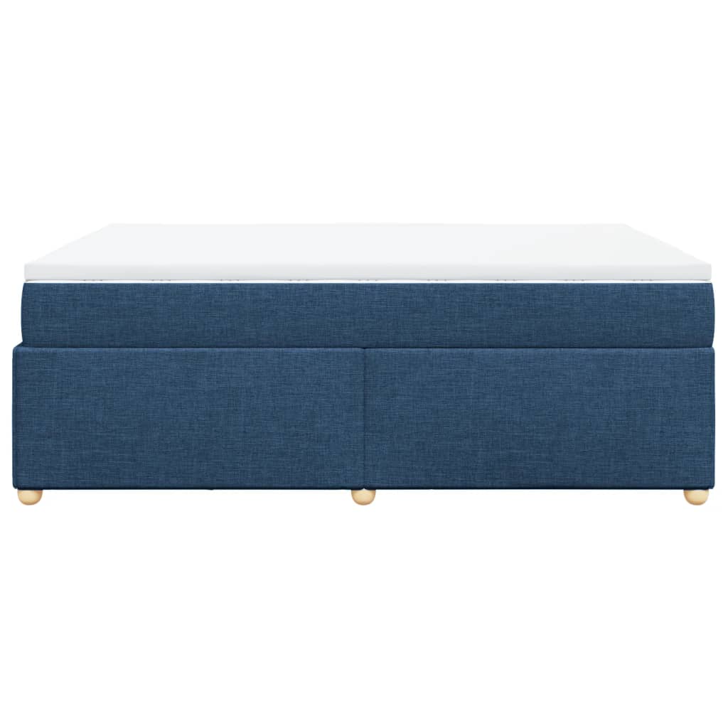Boxspring met matras stof blauw 160x200 cm is nu te koop bij PeponiXL, paradijselijk wonen!