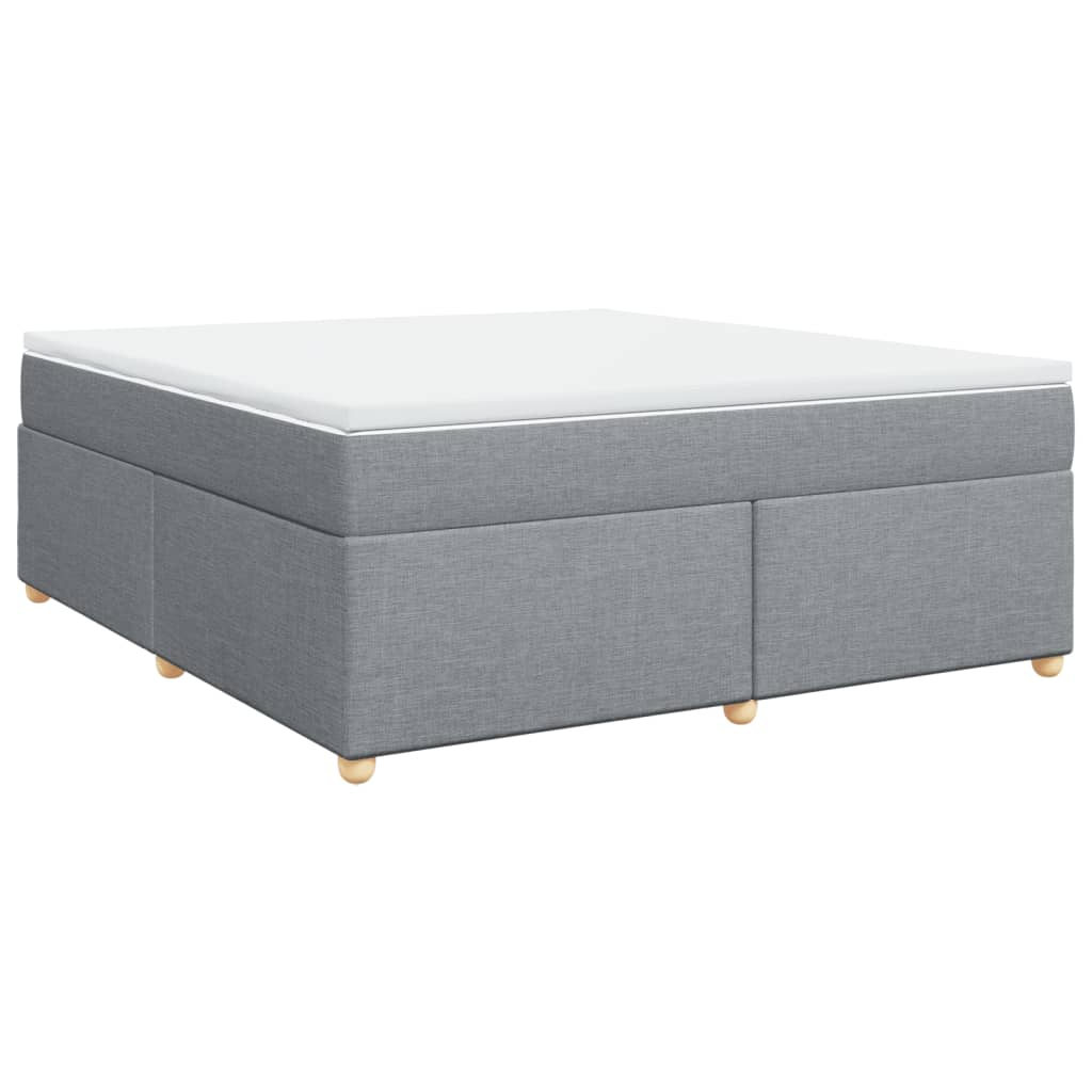 Boxspring met matras stof lichtgrijs 180x200 cm is nu te koop bij PeponiXL, paradijselijk wonen!