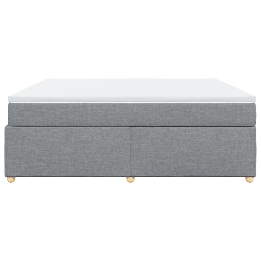 Boxspring met matras stof lichtgrijs 180x200 cm is nu te koop bij PeponiXL, paradijselijk wonen!