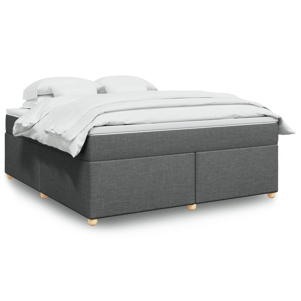 Boxspring met matras stof donkergrijs 180x200 cm is nu te koop bij PeponiXL, paradijselijk wonen!