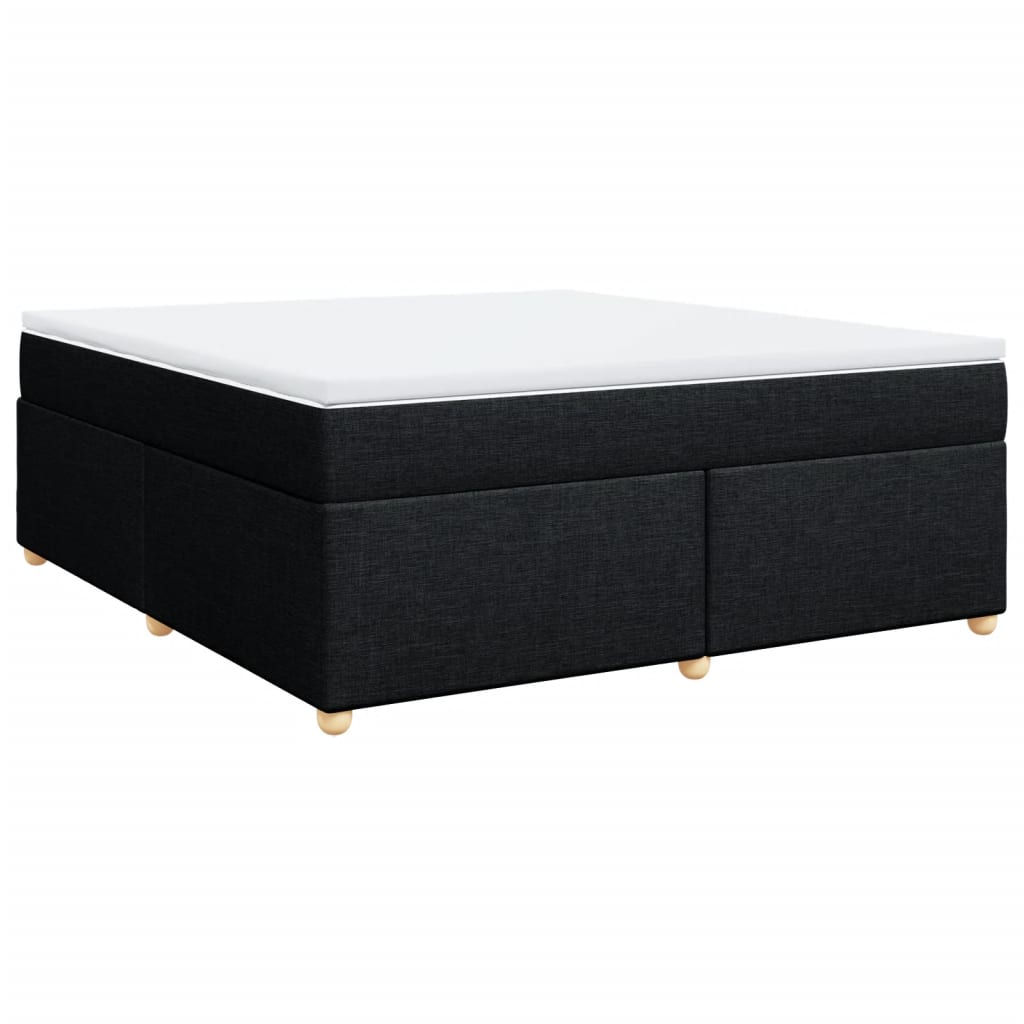 Boxspring met matras stof zwart 180x200 cm is nu te koop bij PeponiXL, paradijselijk wonen!