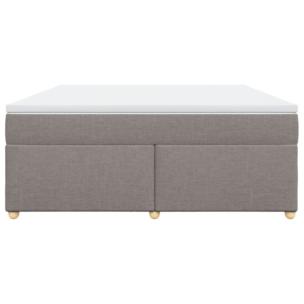 Boxspring met matras stof taupe 180x200 cm is nu te koop bij PeponiXL, paradijselijk wonen!