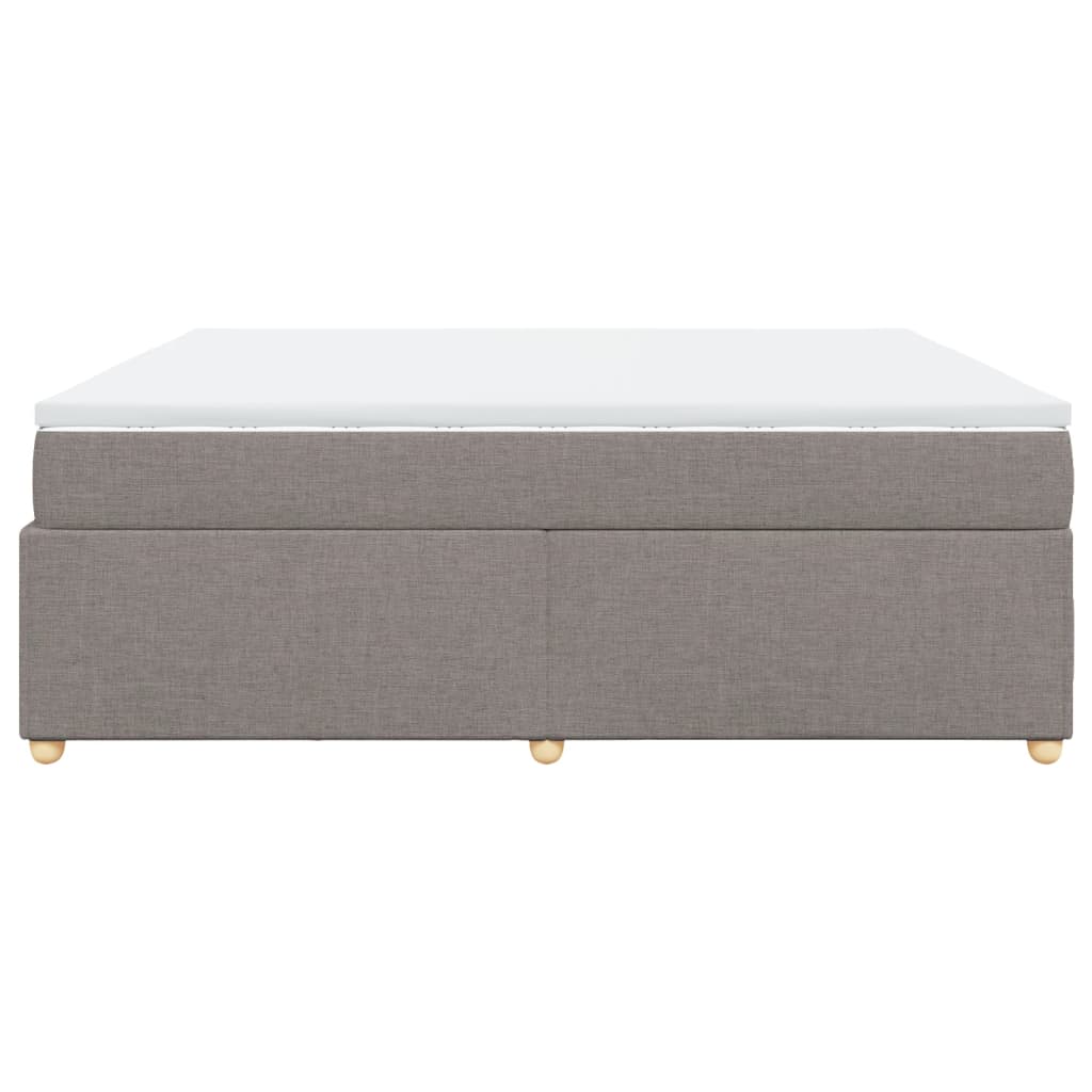 Boxspring met matras stof taupe 180x200 cm is nu te koop bij PeponiXL, paradijselijk wonen!