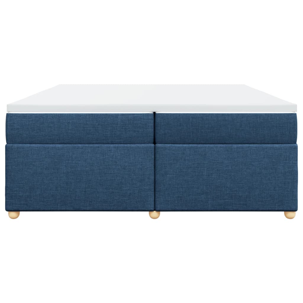 Boxspring met matras stof blauw 200x200 cm is nu te koop bij PeponiXL, paradijselijk wonen!