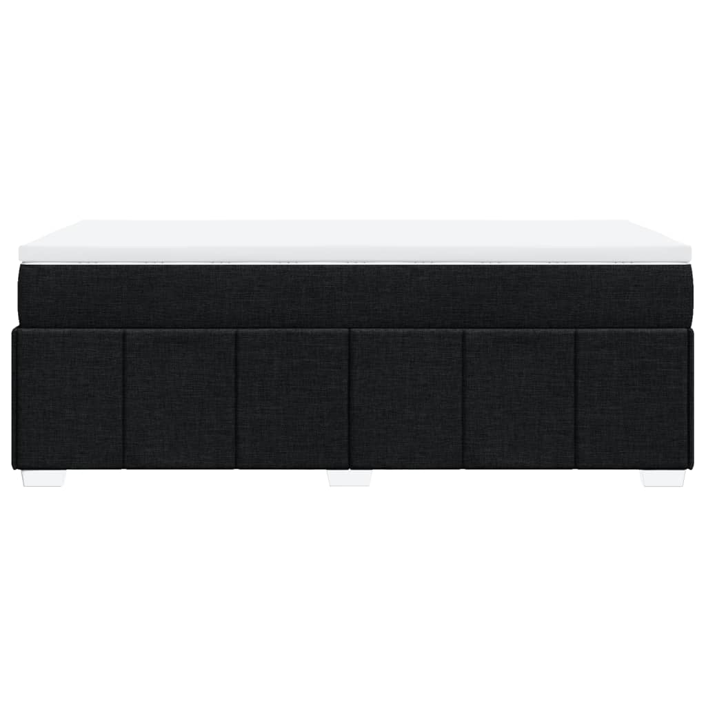 Boxspring met matras stof zwart 80x200 cm is nu te koop bij PeponiXL, paradijselijk wonen!