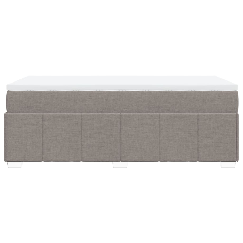 Boxspring met matras stof taupe 80x200 cm is nu te koop bij PeponiXL, paradijselijk wonen!