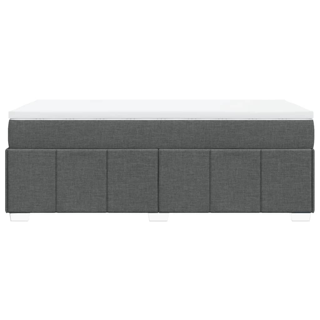 Boxspring met matras stof donkergrijs 90x190 cm is nu te koop bij PeponiXL, paradijselijk wonen!