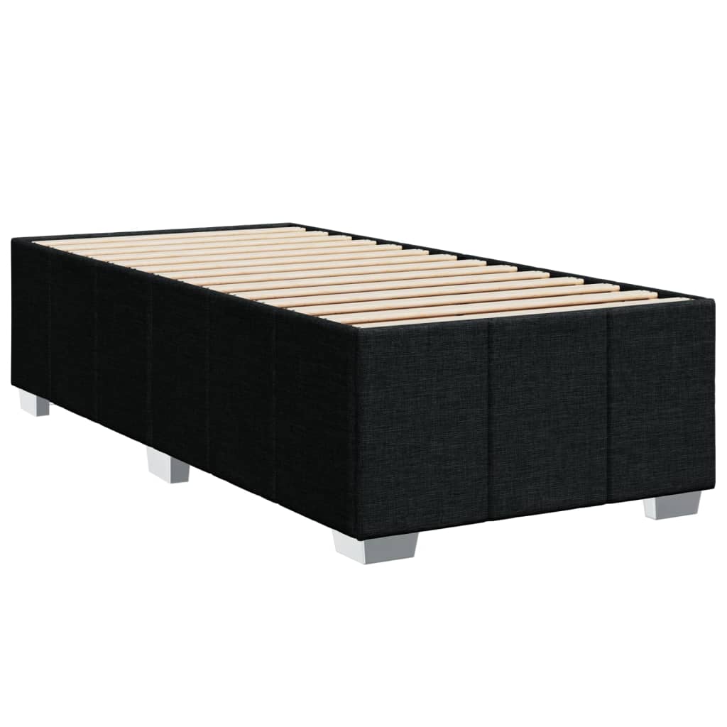 Boxspring met matras stof zwart 90x190 cm is nu te koop bij PeponiXL, paradijselijk wonen!