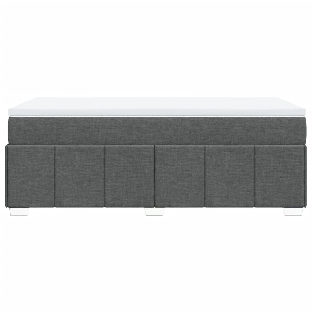 Boxspring met matras stof donkergrijs 90x200 cm is nu te koop bij PeponiXL, paradijselijk wonen!