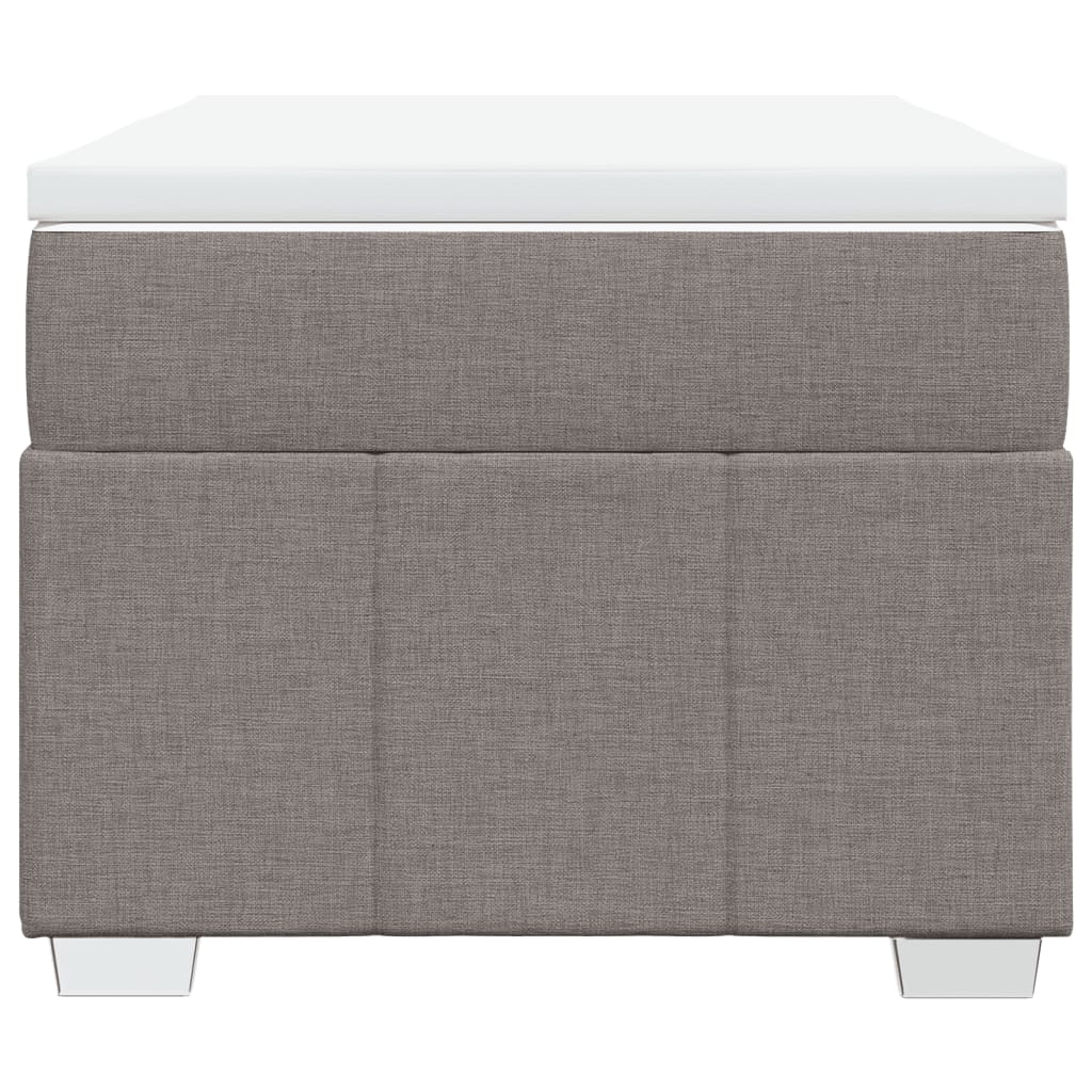 Boxspring met matras stof taupe 90x200 cm is nu te koop bij PeponiXL, paradijselijk wonen!