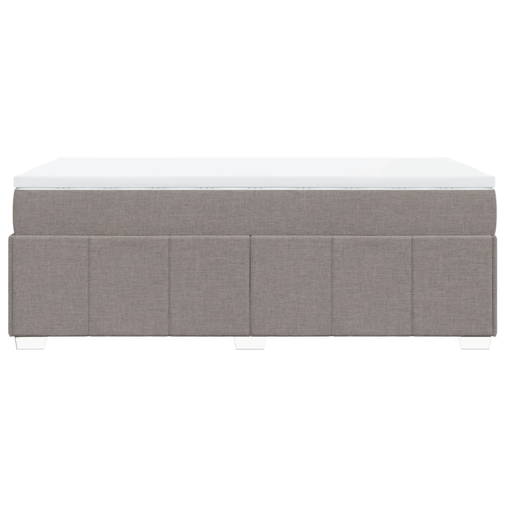 Boxspring met matras stof taupe 90x200 cm is nu te koop bij PeponiXL, paradijselijk wonen!