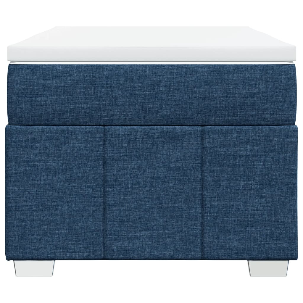 Boxspring met matras stof blauw 90x200 cm is nu te koop bij PeponiXL, paradijselijk wonen!
