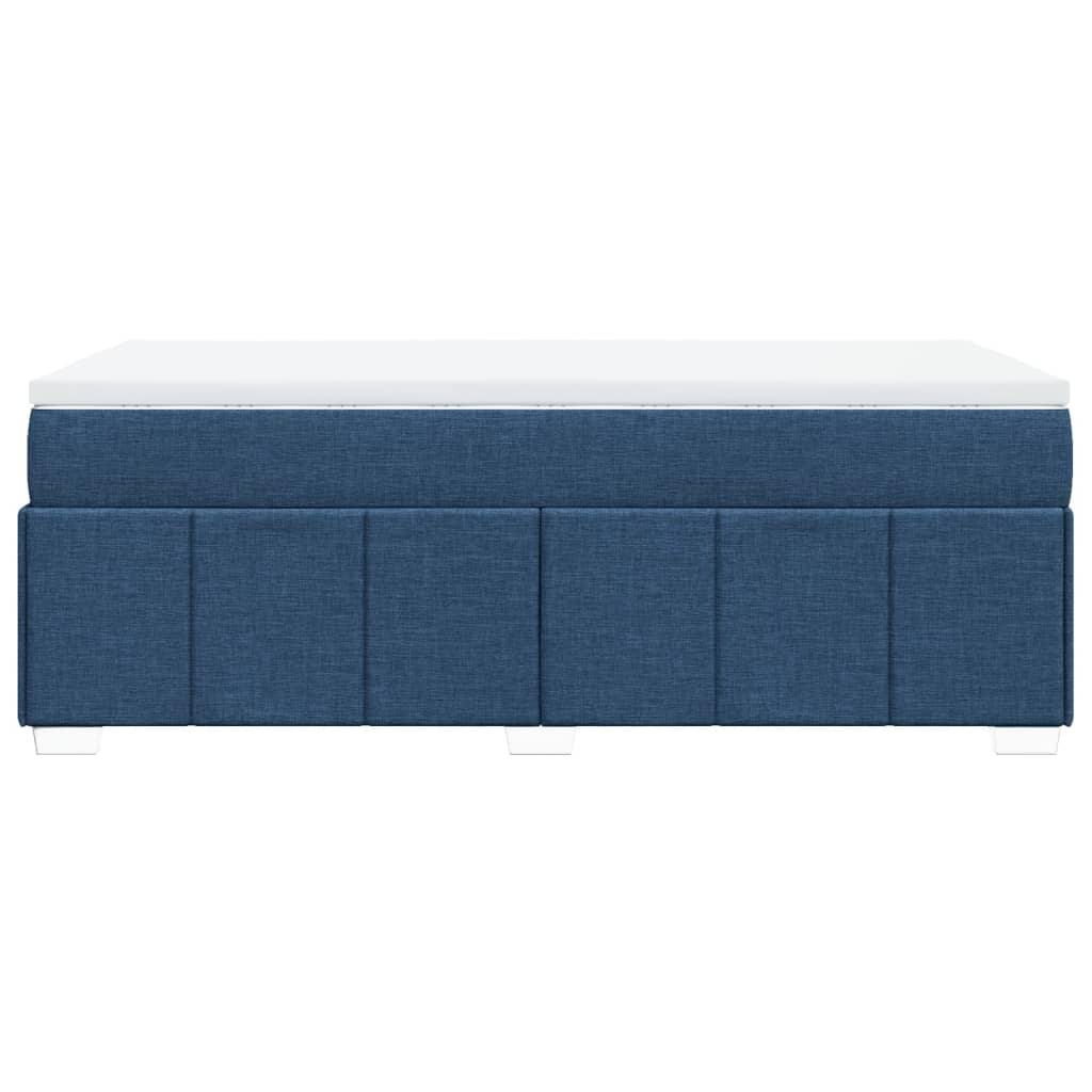 Boxspring met matras stof blauw 90x200 cm is nu te koop bij PeponiXL, paradijselijk wonen!