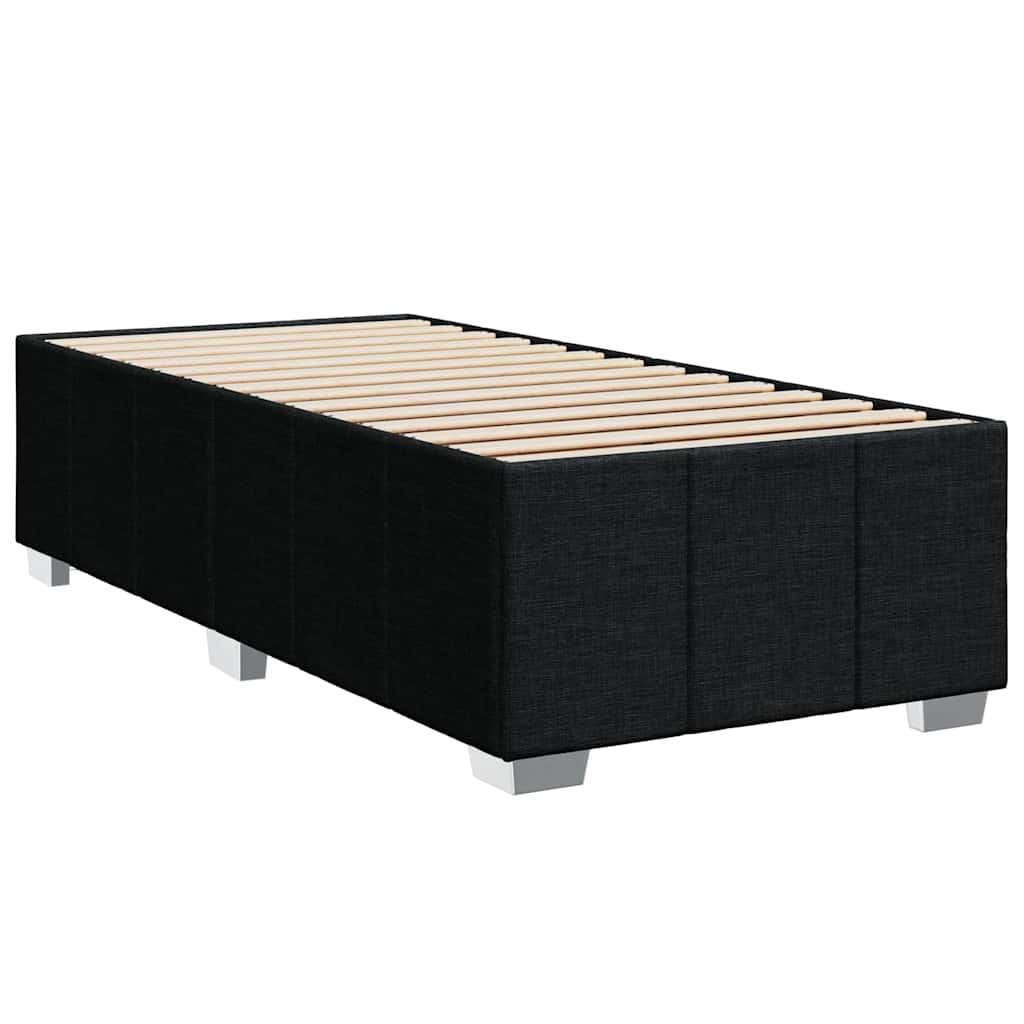Boxspring met matras stof zwart 100x200 cm is nu te koop bij PeponiXL, paradijselijk wonen!