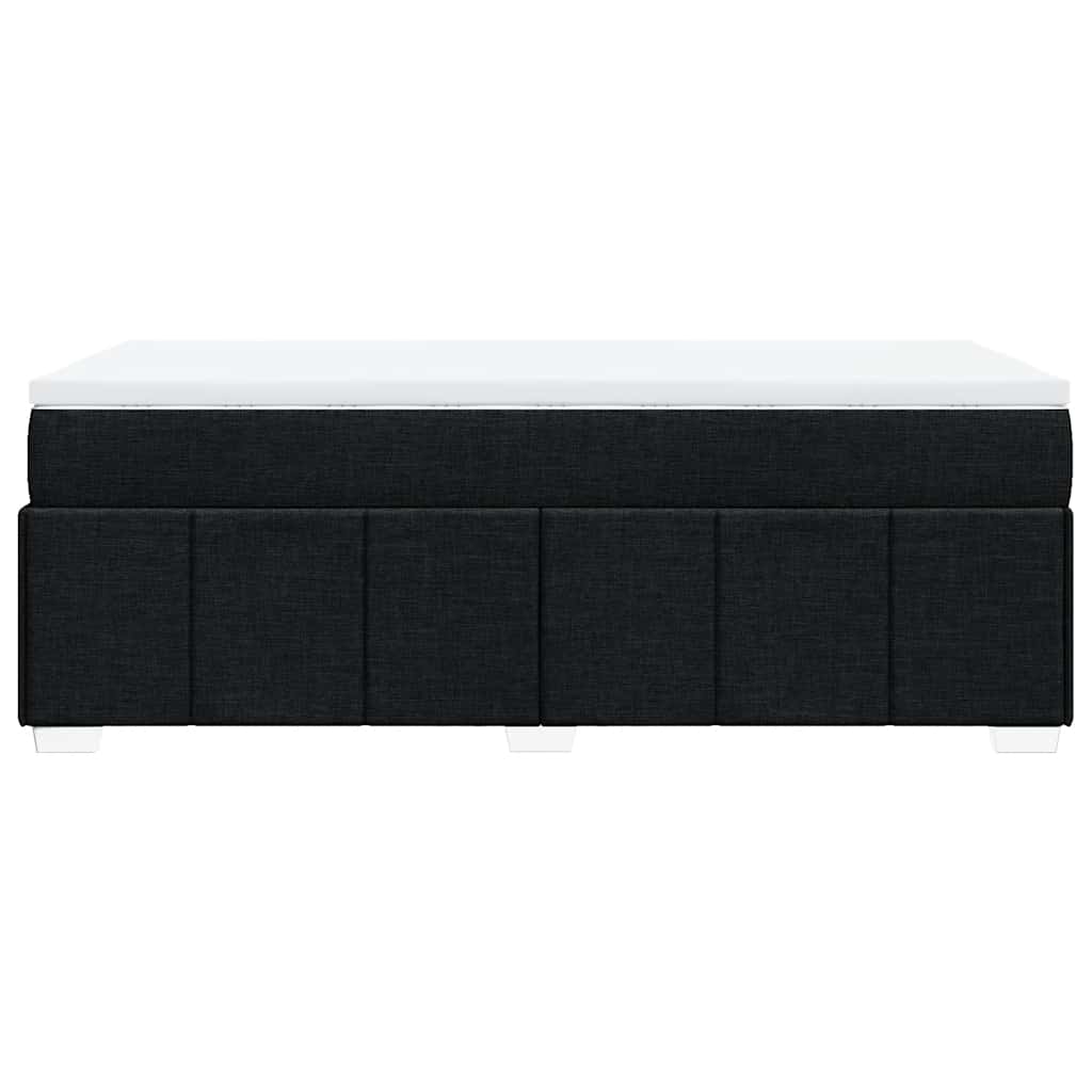 Boxspring met matras stof zwart 100x200 cm is nu te koop bij PeponiXL, paradijselijk wonen!