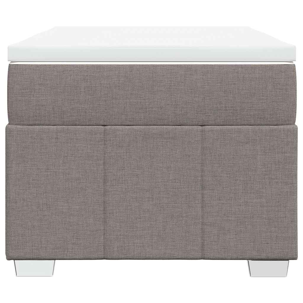 Boxspring met matras stof taupe 100x200 cm is nu te koop bij PeponiXL, paradijselijk wonen!