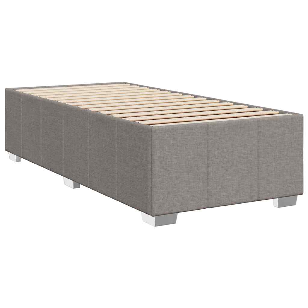 Boxspring met matras stof taupe 100x200 cm is nu te koop bij PeponiXL, paradijselijk wonen!