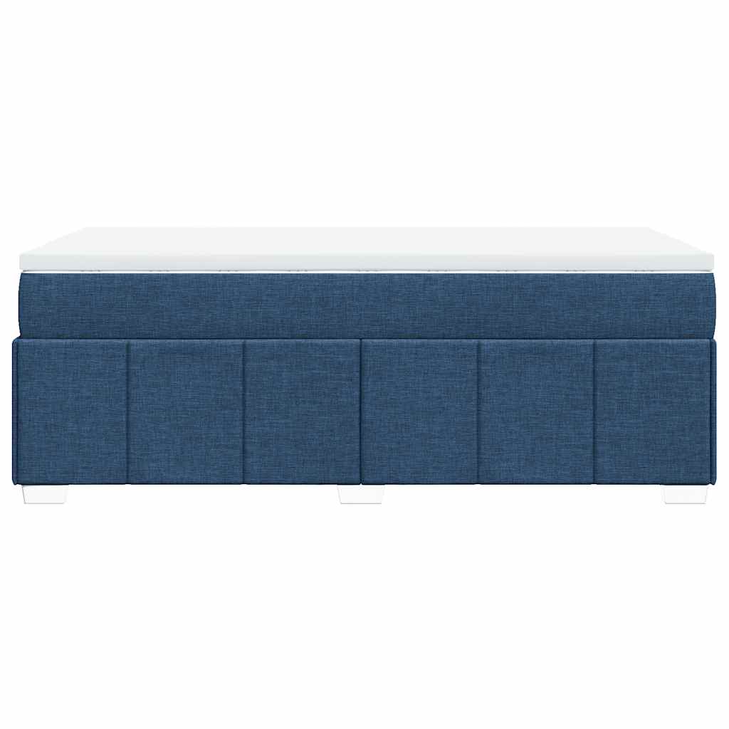 Boxspring met matras stof blauw 100x200 cm is nu te koop bij PeponiXL, paradijselijk wonen!