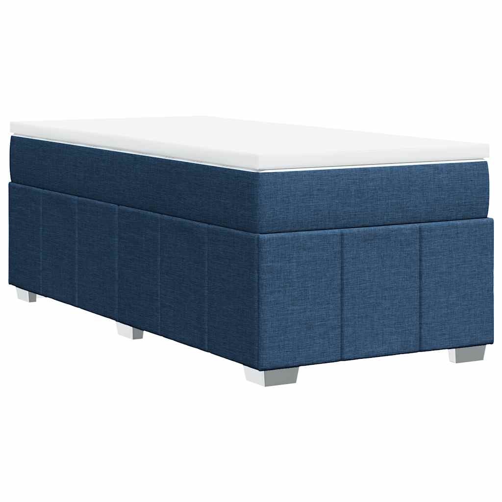 Boxspring met matras stof blauw 100x200 cm is nu te koop bij PeponiXL, paradijselijk wonen!