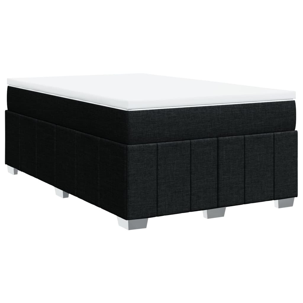Boxspring met matras stof zwart 120x190 cm is nu te koop bij PeponiXL, paradijselijk wonen!