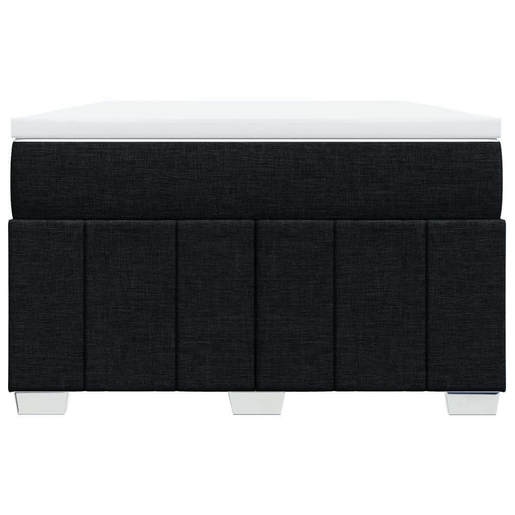 Boxspring met matras stof zwart 120x190 cm is nu te koop bij PeponiXL, paradijselijk wonen!
