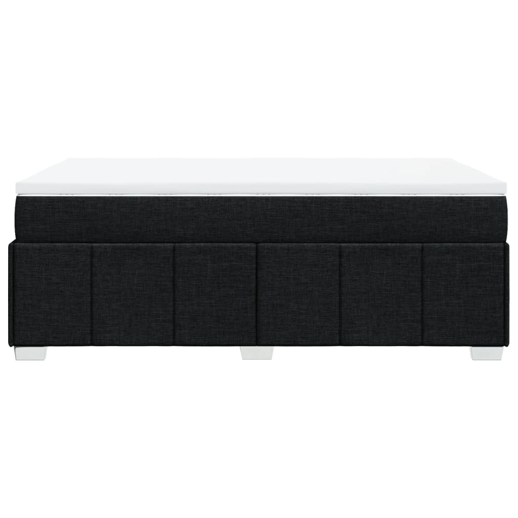 Boxspring met matras stof zwart 120x190 cm is nu te koop bij PeponiXL, paradijselijk wonen!