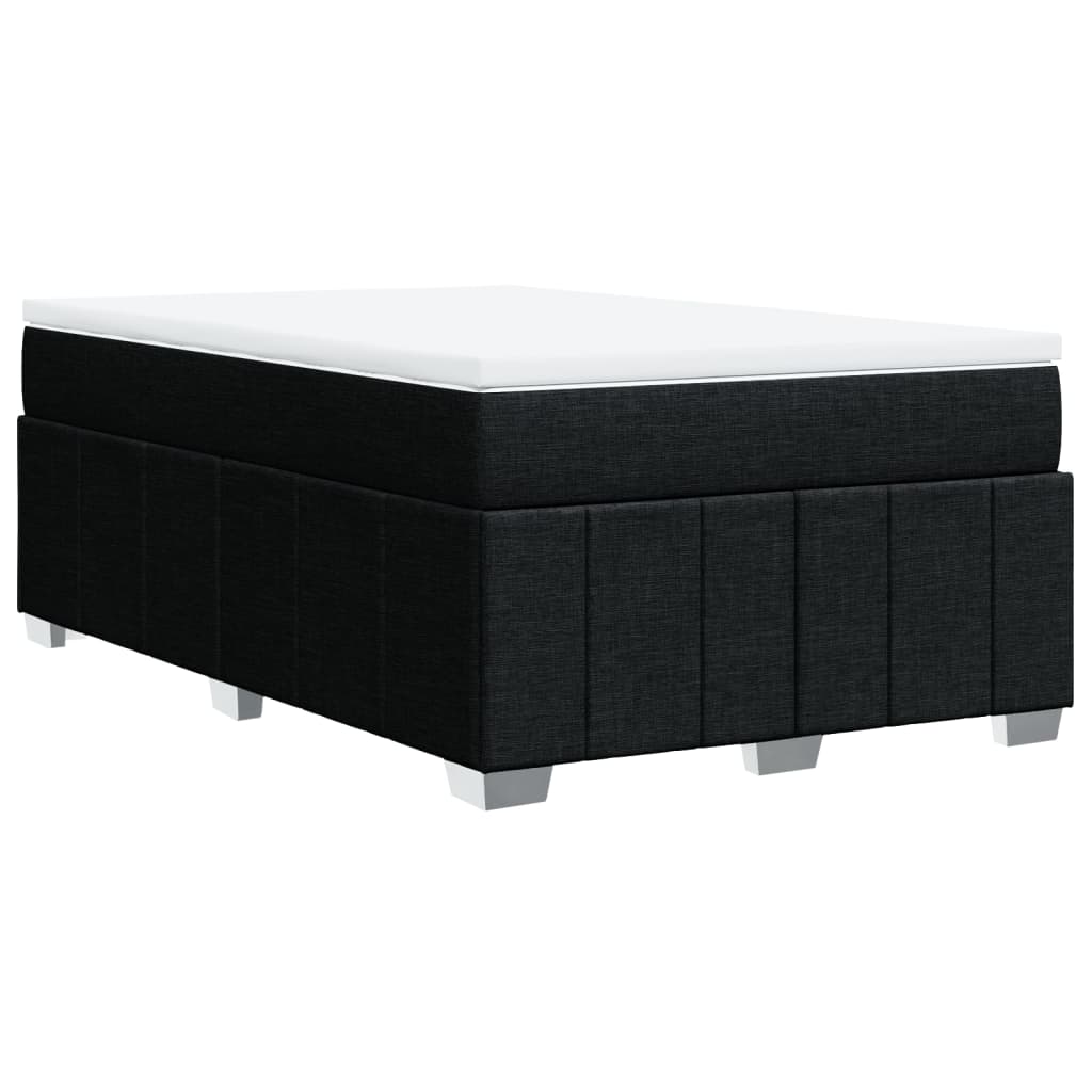 Boxspring met matras stof zwart 120x190 cm is nu te koop bij PeponiXL, paradijselijk wonen!