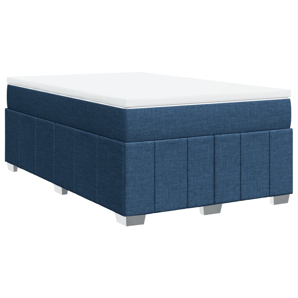 Boxspring met matras stof blauw 120x190 cm is nu te koop bij PeponiXL, paradijselijk wonen!