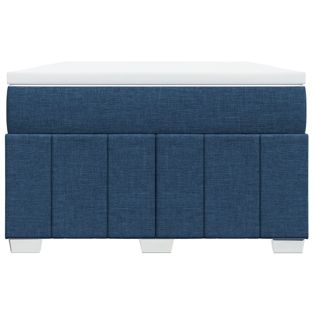 Boxspring met matras stof blauw 120x190 cm is nu te koop bij PeponiXL, paradijselijk wonen!