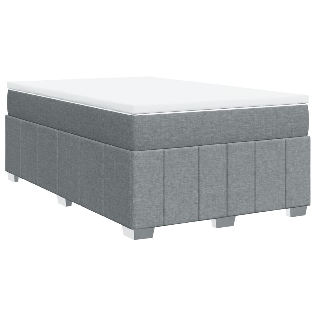 Boxspring met matras stof lichtgrijs 120x200 cm is nu te koop bij PeponiXL, paradijselijk wonen!