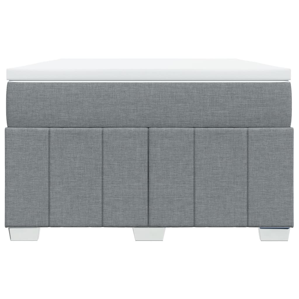 Boxspring met matras stof lichtgrijs 120x200 cm is nu te koop bij PeponiXL, paradijselijk wonen!